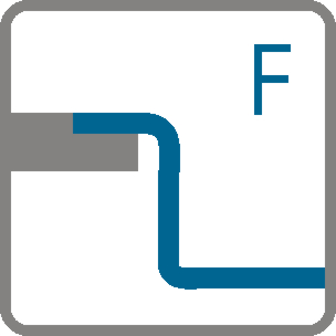 Installation types Flush mount (F)
