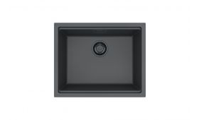 Črno granital enojno kuhinjsko korito omni+ 30 black edition