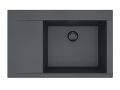 Pure G 70 pomivalno korito z odcejalno površino s črnim sifonom