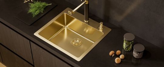 Gold kitchen sink Monarch